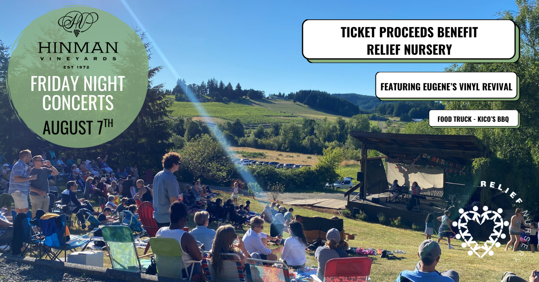 Friday Night Concerts at Hinman Vineyards – August 7th