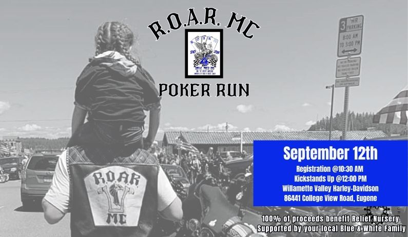 5th Annual R.O.A.R. MC Poker Run- September 12th
